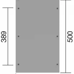 CARPORT BOIS SIMPLE 15 m2 / 1 place / 606 T1 - Carport 606 T1 / 1 place / surface couvrante 15 m2