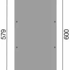 CARPORT BOIS SIMPLE 18 m2 / 1 place / 606 T2 - Carport OPTIMA T2 / 1 place / surface couvrante 18 m2