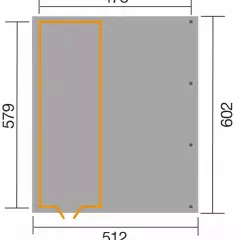 CARPORT BOIS SIMPLE 30 m2 + remise à outils / 1 place / 607 T3 - Carport 607 T3 / 1 place / surface couvrante 30 m2