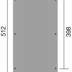 CARPORT BOIS SIMPLE 16.50 m2 toit PVC / 1 place / 617 T1 - Carport OPTIMA T1 / 1 place / surface couvrante 16.50 m2