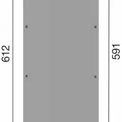 CARPORT BOIS SIMPLE 19.70 m2 toit Acier galvanisé / 1 place / 617 T2 - Carport 617 T2 / 1 place / surface couvrante 19.70 m2