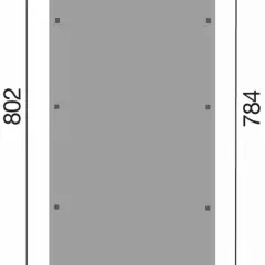 CARPORT BOIS SIMPLE 25 m2 toit Pvc / 1 place / 617 T3 - Carport 617 T3 / 1 place / surface couvrante 25 m2