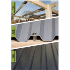 CARPORT BOIS DOUBLE 48 m2 toit Acier - Carport Optima Duo Taille 2 Toit acier galvaniser / 2 places / surface couvrante 48 m2