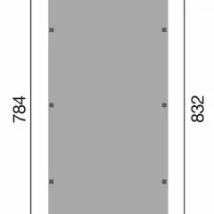 CARPORT BOIS SIMPLE 28 m2 toit Acier / 1 place / 615 T2 - Carport 615 T2 / 1 place / surface couvrante 28 m2