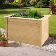 JARDINIERE Bois surélévé 1.20 m de long - Bac/jardinière bois qualité PRO 1.20 m de long