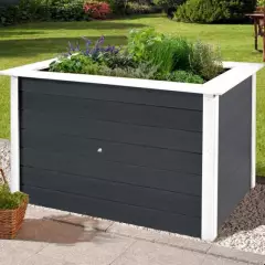 JARDINIERE Bois surélévé 1.20 m de long Anthracite - Bac/jardinière bois qualité PRO 1.20 m de long / Anthracite