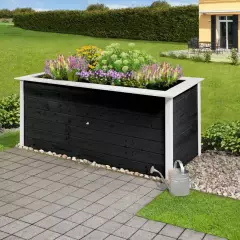 JARDINIERE Bois surélévé 2.05 m de long Anthracite - Bac/jardinière bois qualité PRO 2.05 m de long