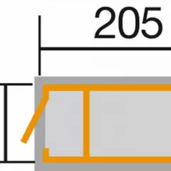 JARDINIERE Bois surélévé + rangement / 2.05 de long / 21 mm - Bac/jardinière bois qualité PRO + rangement 2.05 m de long