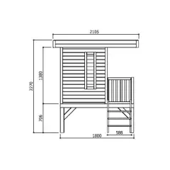 MAISONNETTE bois enfant - Cabane enfant PLAYHOUSE