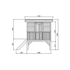 MAISONNETTE bois enfant - Cabane enfant PLAYHOUSE