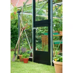 Serre de jardin JULIANA compact 5 m² + polycarbonate 10 mm - aluminium / polycarbonate 10 mm