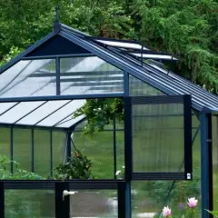 Serre de jardin JULIANA Premium 8,8 m² + polycarbonate 10 mm - aluminium / polycarbonate 10 mm