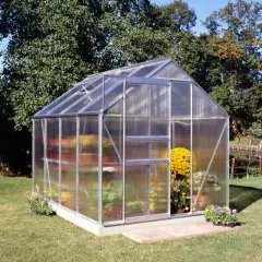 Serre de jardin HALLS Popular 5 m2 + polycarbonate 4 mm - Profilé aluminium / polycarbonate 4 mm