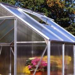 Serre de jardin HALLS Popular 5 m2 + polycarbonate 4 mm - Profilé aluminium / polycarbonate 4 mm