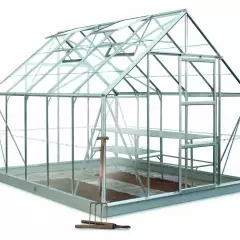 Serre de jardin HALLS Universal 9,90 m2 + polycarbonate 6 mm - Profilé aluminium / polycarbonate 6 mm