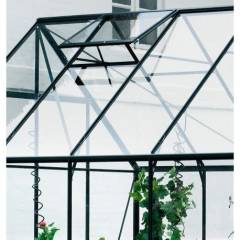 Serre de jardin HALLS Magnum 8,20 m2 verte + verre trempé - aluminium vert / verre trempé 3 mm