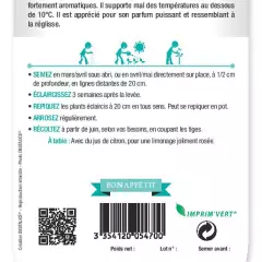 BASILIC Opale Bronze - FRAIS DE PORT OFFERT Graines potagères