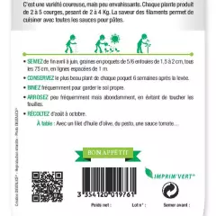 COURGETTE Végétale Spaghetti - FRAIS DE PORT OFFERT Graines potagères