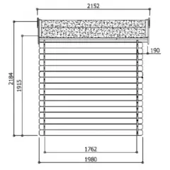 Abri de Jardin Essen 3.92 m2 / 19 mm