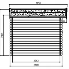 Abri de Jardin Amberg 7.39 m2 / 19 mm