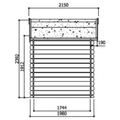 Abri de Jardin Saran 5.90 m2 / 28 mm