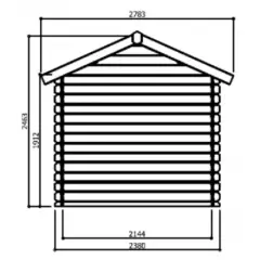 Abri de Jardin Arles 8.52 m2 / 28 mm