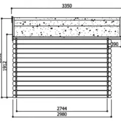 Abri de Jardin Sologne 8.88 m2 / 28 mm