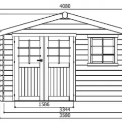 Abri de Jardin Chimay 10.67 m2 / 28 mm