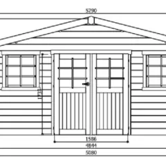 Abri de Jardin Douai 13.29 m2 / 28 mm