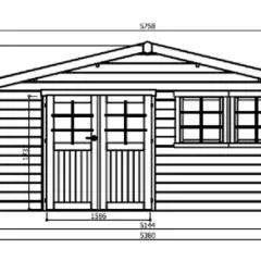 Abri de Jardin Vernier 28.94 m2 / 28 mm