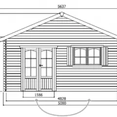 Abri de Jardin Weekend 25.81 m2 / 40 mm