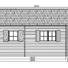 Abri de Jardin Weekend 25.81 m2 / 40 mm