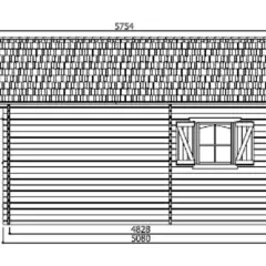 Abri de Jardin Weekend 25.81 m2 / 40 mm