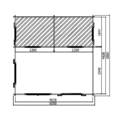 Abri de Jardin Weekend 25.81 m2 / 40 mm