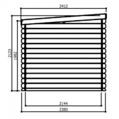 Abri de Jardin Nevers 4.60 m2 / 28 mm