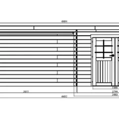 Abri de Jardin Rohan 8.88 m2 / 28 mm