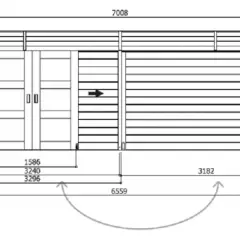 Abri de Jardin Arhus 7.96 m2 / 28 mm