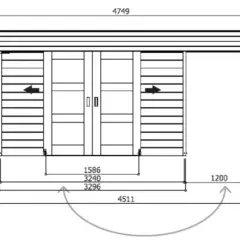 Abri de Jardin Larvik 7.96 m2 / 28 mm