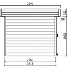 Abri de Jardin Larvik 7.96 m2 / 28 mm