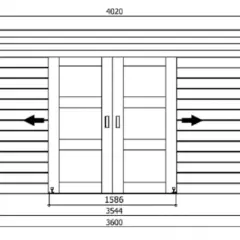 Abri de Jardin Stockholm 8.70 m2 / 28 mm