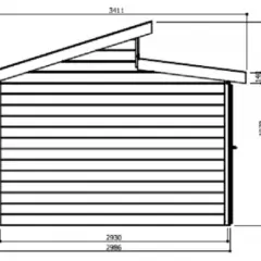 Abri de Jardin Milano 8.92 m2 / 28 mm