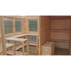 Abri de Jardin Merano 8.92 m2 / 28 mm - Espace de rangement / Serre de jardin en Bois