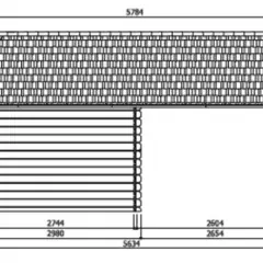 Abri de Jardin Cottage Cork 8.88 m2 / 28 mm