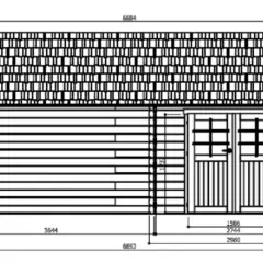 Abri de Jardin Cottage York 8.88 m2 / 28 mm