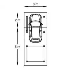 CARPORT BOIS + ABRI (3m x 7m) - Carport 1 PLACE