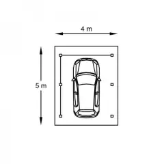 CARPORT BOIS (4m x 5m) - Carport 1 PLACE