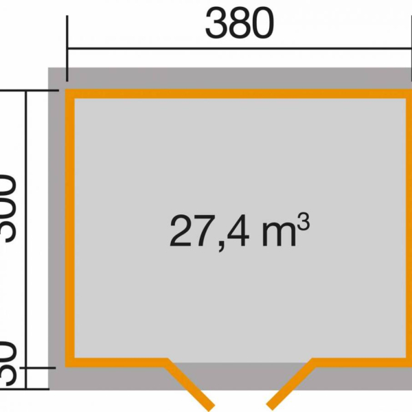 Abri de jardin 158 Premium T2 / 11.4 m2 / 28 mm / + Plancher - Abri de jardin 11.4 m2