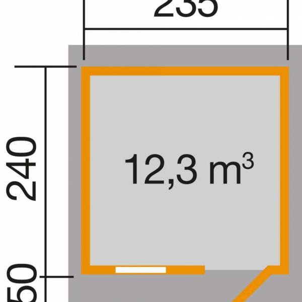 Abri de jardin 170 T2 / 5.6 m2 / 28 mm / + Plancher - Abri de jardin 170 T2  /5.64 m2