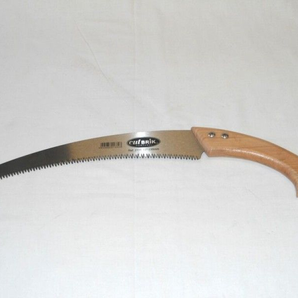 SCIE à couteau courbe, 330 mm, poignée bois - Scie à couteau