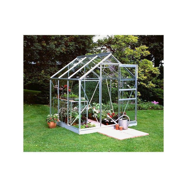 Serre de jardin HALLS Popular 3,80 m2 + verre horticole 3 mm - Profilé aluminium / verre horticole 3 mm